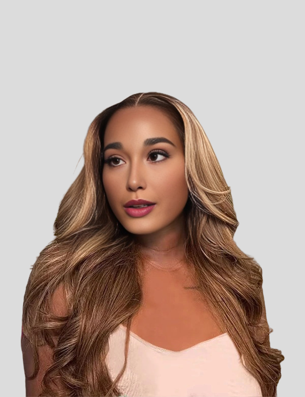 Invisible Knots Highlighted Honey Blonde Body Wave Wigs Wear Go Pre Cut Wigs 13x4 HD Lace Frontal Wig-1