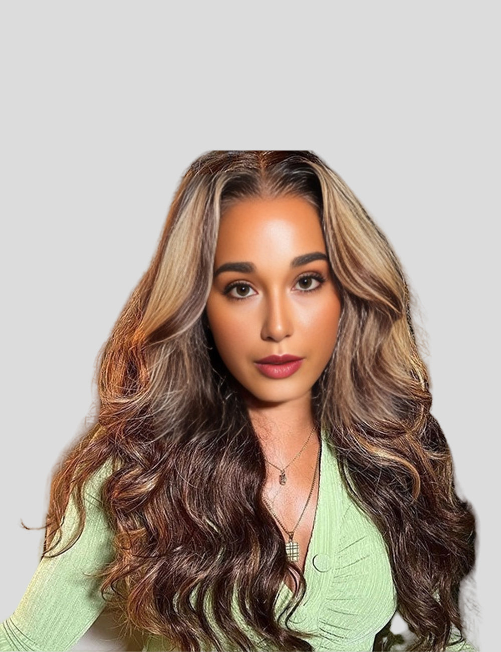 Invisible Knots Highlighted Honey Blonde Body Wave Wigs Wear Go Pre Cut Wigs 13x4 HD Lace Frontal Wig-2