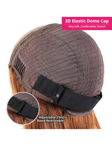 Invisible Knots Highlighted Honey Blonde Body Wave Wigs Wear Go Pre Cut Wigs 13x4 HD Lace Frontal Wig-9
