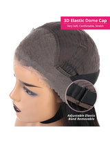 Invisible Knots Kinky Straight Glueless Wig 13x4 HD Lace Frontal Wigs Beginner Friendly Pre Cut Wigs-4