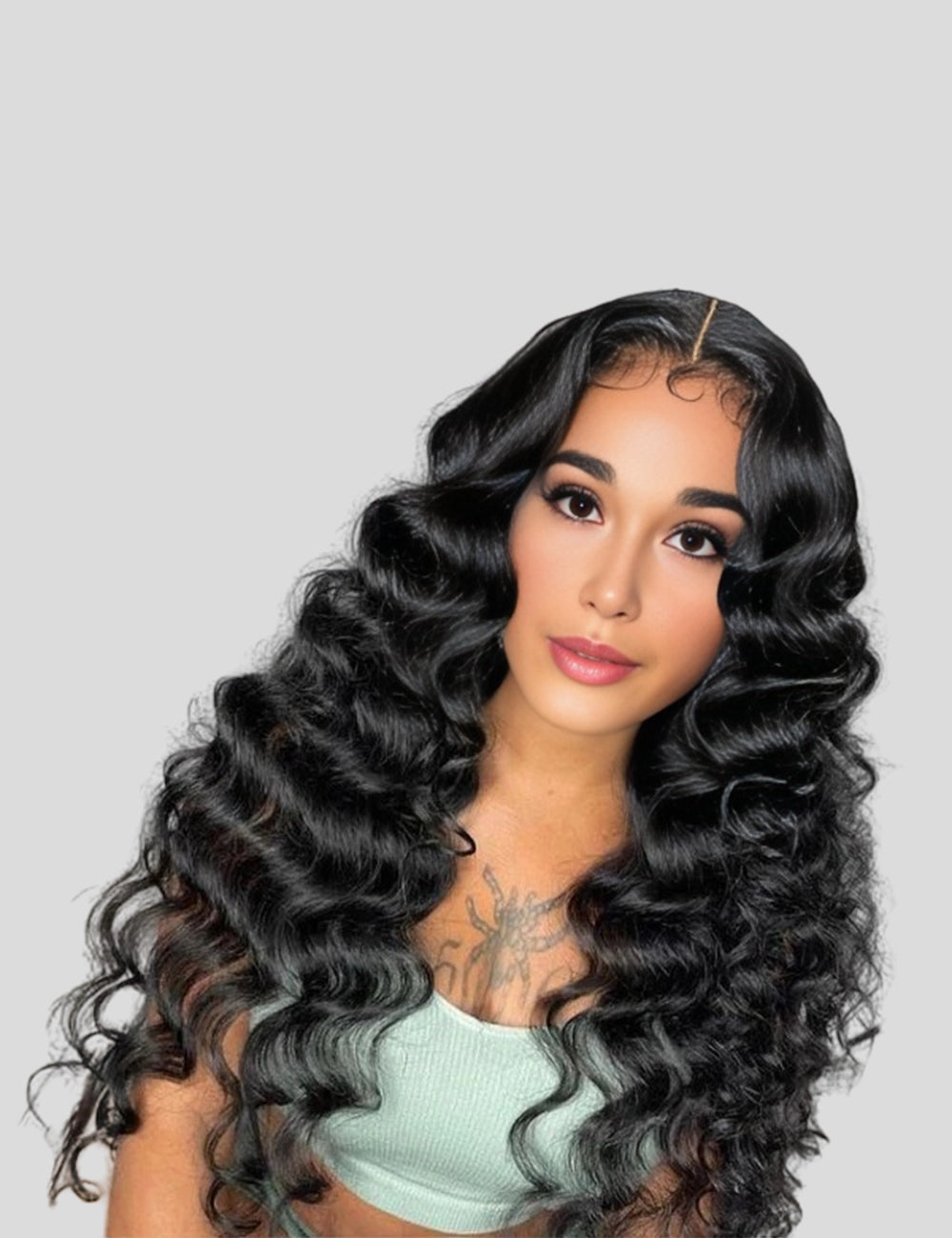 Invisible Knots Loose Deep Wave Wig Glueless Wigs 13x6 Lace Frontal Wigs Pre Cut Wigs-1