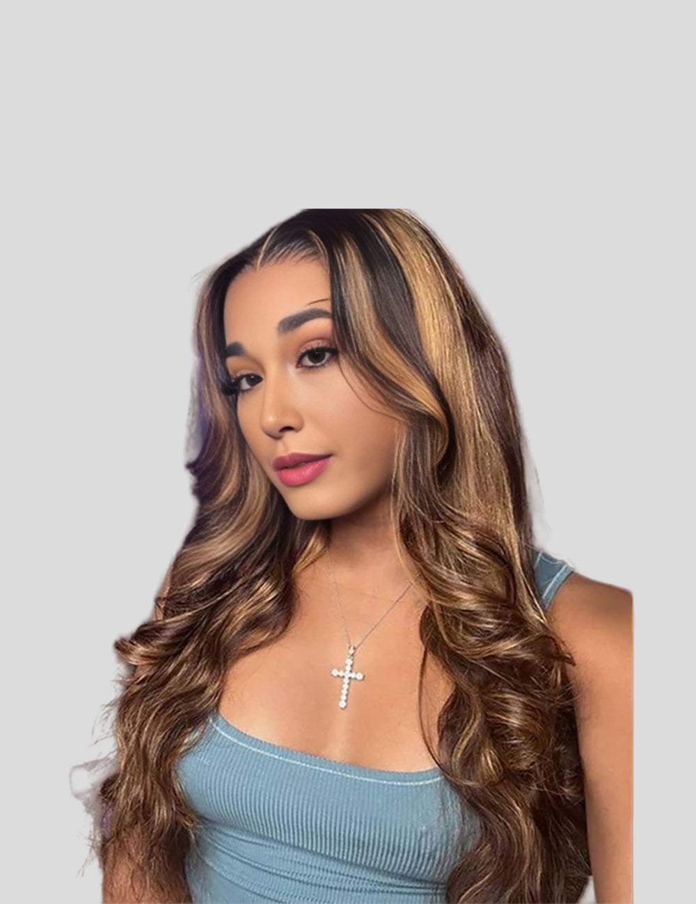 Invisible Knots P4/27 Highlight Body Wave Wear Go Wig 13x6 Lace Frontal Wig Pre Cut Wigs-1