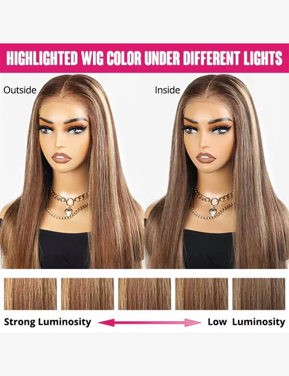 Invisible Knots P4/27 Highlight Body Wave Wear Go Wig 13x6 Lace Frontal Wig Pre Cut Wigs-5