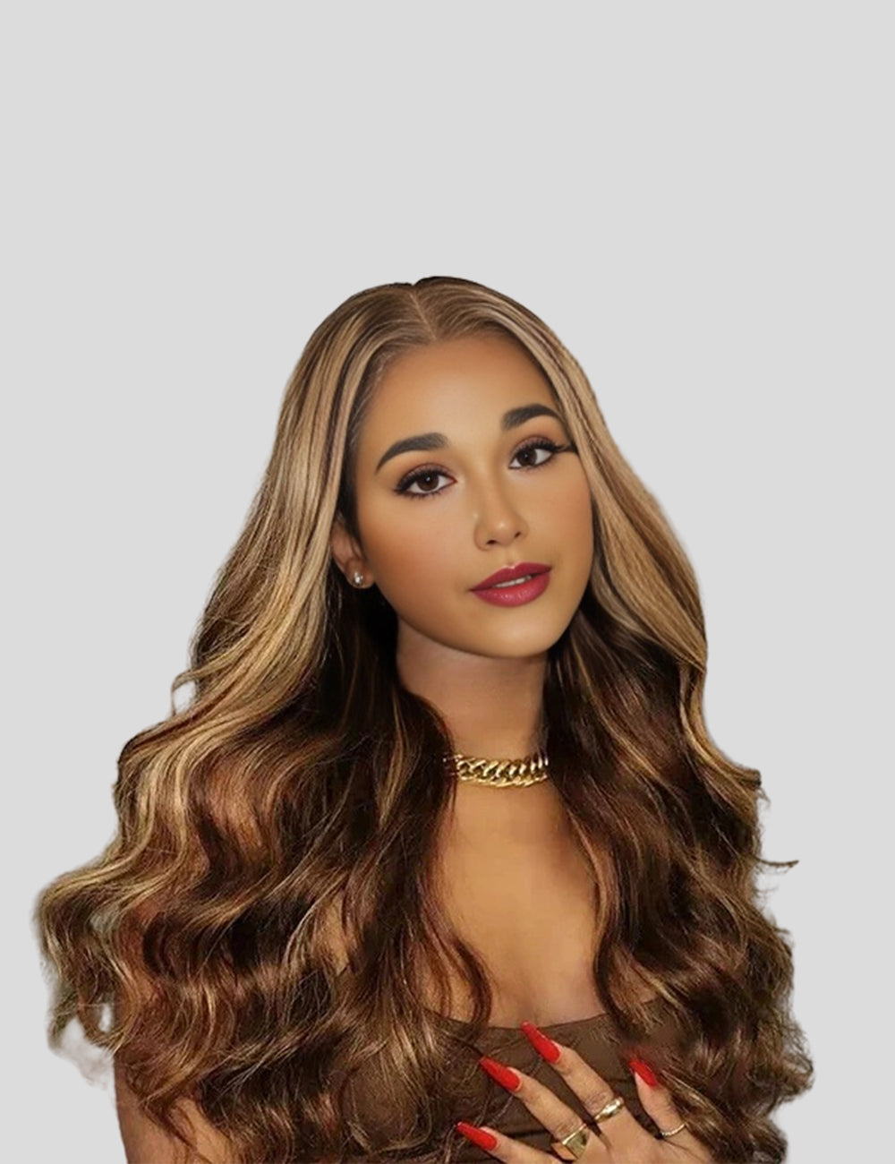 Invisible Knots P4/27 Highlight Body Wave Wear Go Wig 13x6 Lace Frontal Wig Pre Cut Wigs