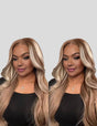 Invisible Knots P4/613 Brown With Blonde Highlighted Glueless Human Hair Wig Straight Hair Wigs