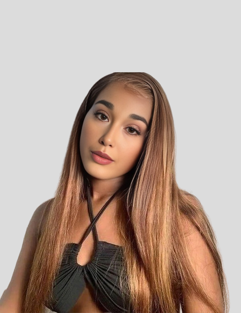 Invisible Knots Straight Hair P4/27 Highlighted Wigs Glueless Pre Cut Wigs 13*4 Lace Frontal Wig-2