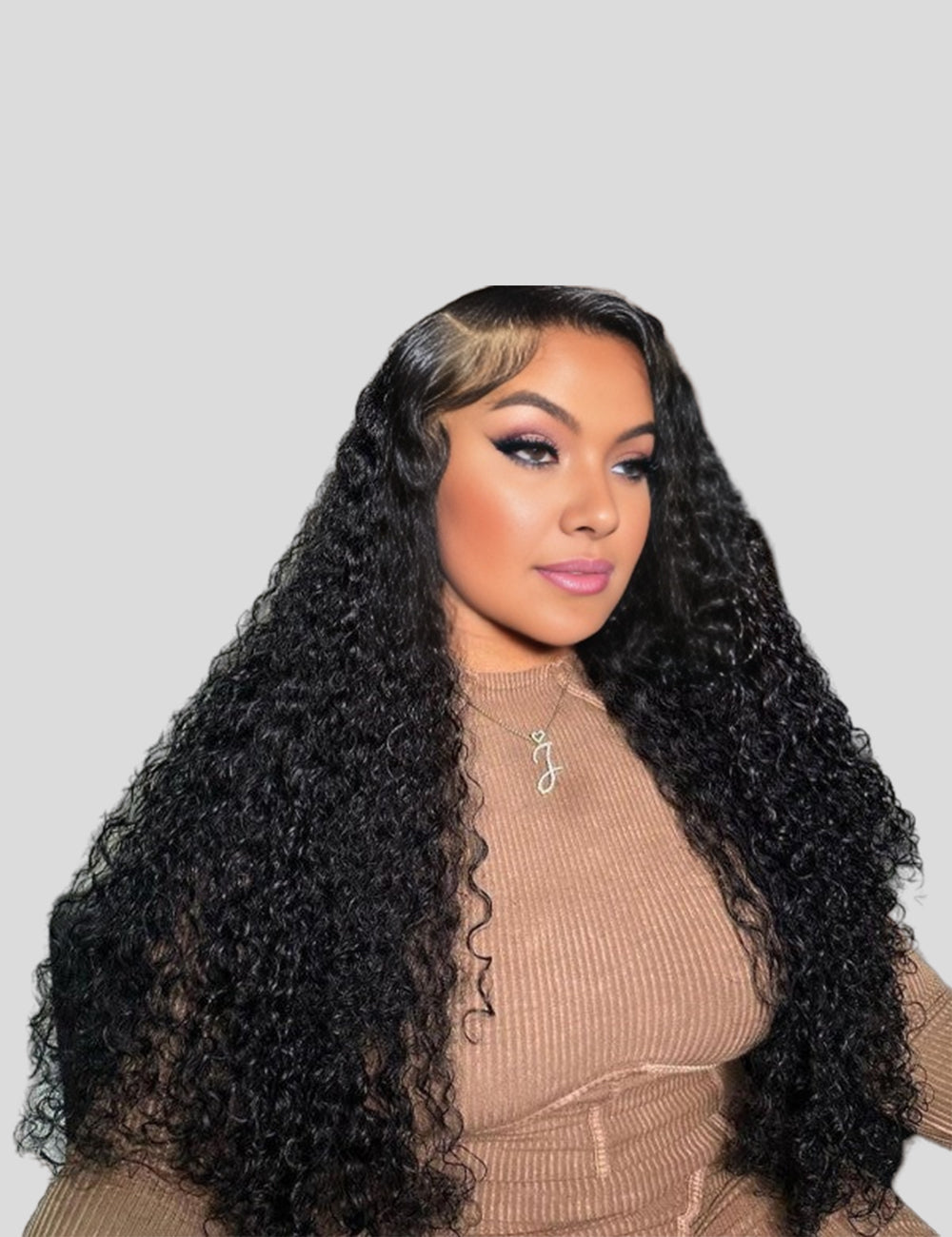 Invisible Knots Wear and Go Kinky Curly Wigs Glueless Human Hair Wig Pre Cut Wigs-1