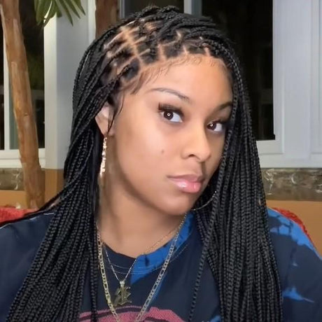 KNOTLESS BRAIDED WIG | MOST REALISTIC BRAID WIG