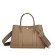 Khaki Leather Tote Bag Wide Strap Crossbody Bucket Bags | PRUSES