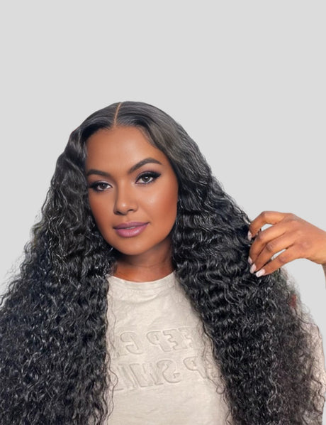 Kinky Curly PartingMax 7x6 HD Lace Closure Human Hair Wig Invisible Knots Glueless Wigs