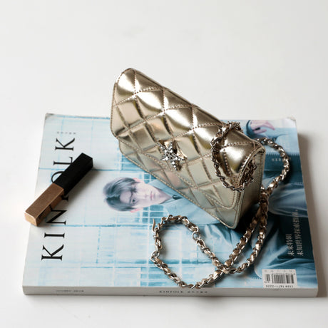 Leather Shoulder Chain Bags Flap Quilted Crossbody Mini Bags| PRUSES1