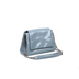 Light Blue Oiled Leather Chain Crossbody Purse Flap Shoulder Bag-1