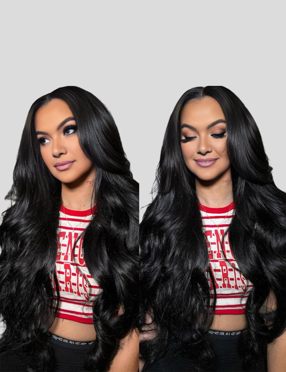 Long HD Undetectable 32" 34" 36" 38" 40" Glueless Human Hair Wigs, 180% Density 13x4 Straight Body Wave Loose Deep Wave Curly Lace Front Wig-12