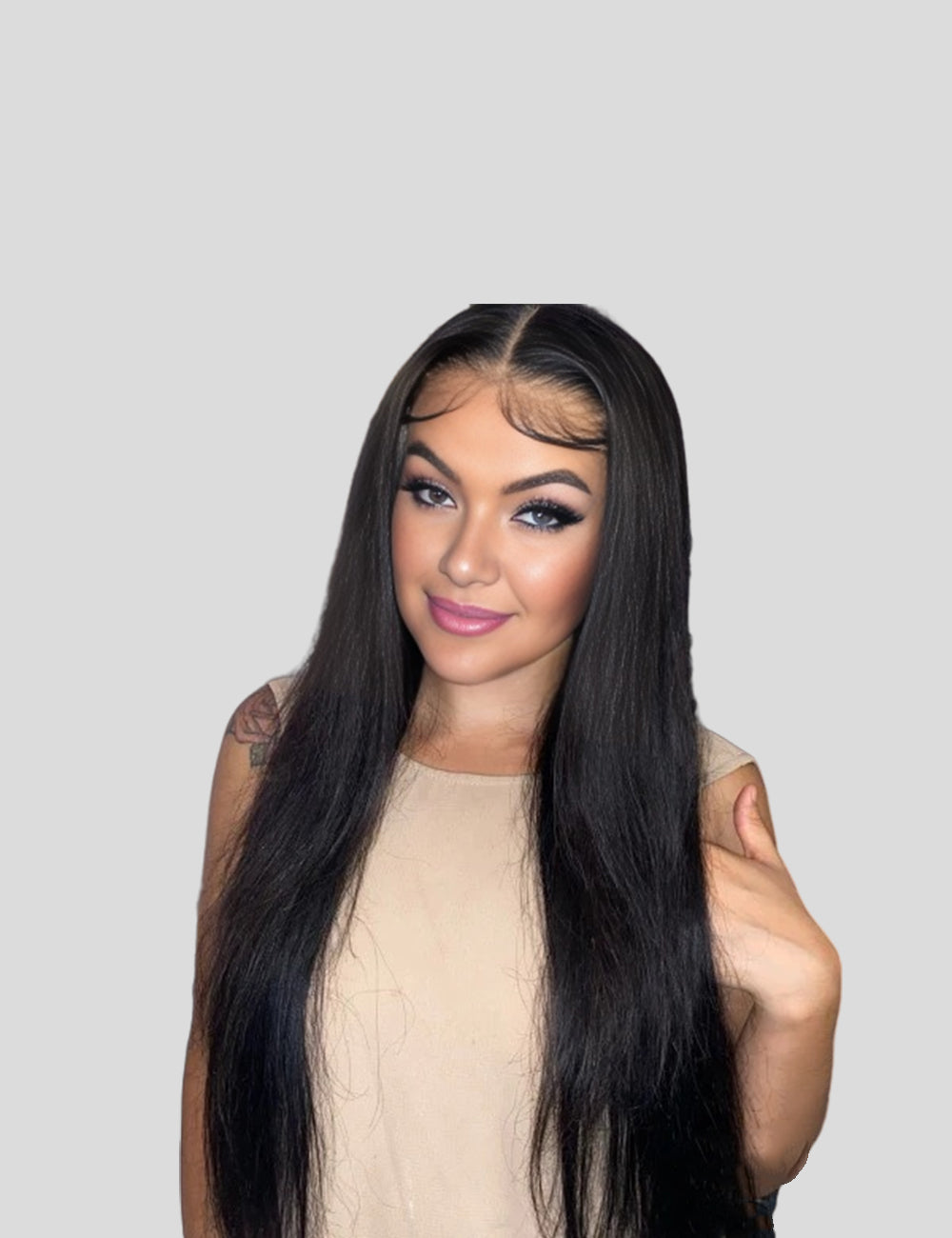 Long HD Undetectable 32" 34" 36" 38" 40" Glueless Human Hair Wigs, 180% Density 13x4 Straight Body Wave Loose Deep Wave Curly Lace Front Wig-6