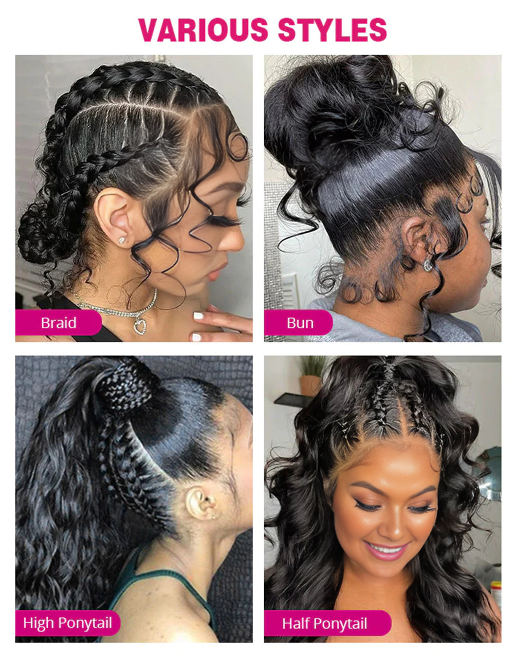 Loose Deep Full Lace Wigs Human Hair Pre Plucked Full Scalp Lace Wigs Natural Color-2