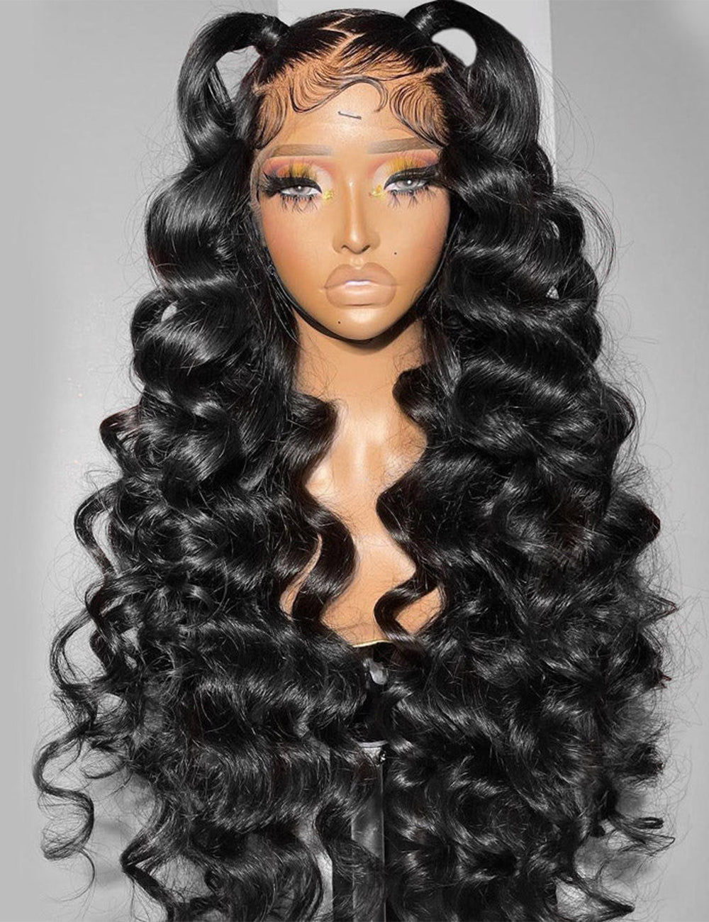 Loose Deep Full Lace Wigs Human Hair Pre Plucked Full Scalp Lace Wigs Natural Color-7