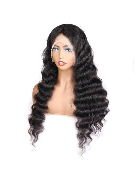 Loose Deep Wave Lace Front Wig 13x4 Lace Frontal Wig 200% Density HD Transparent Lace Wig Malaysian Remy Human Hair Wigs-5-5