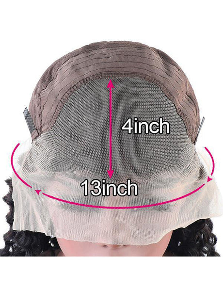 Loose Deep Wave Lace Front Wig 13x4 Lace Frontal Wig 200% Density HD Transparent Lace Wig Malaysian Remy Human Hair Wigs-5-7