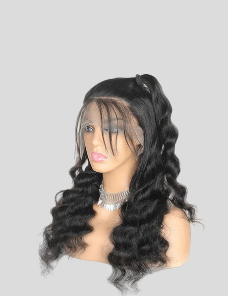 Loose Deep Wave Lace Frontal Wig 13x4 HD Lace Front Wig 30 Inch Brazilian Human Hair Wigs-2