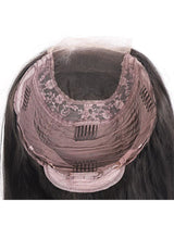 Loose Deep Wave Natural Black 4x4 Transparent Lace Closure Pre Plucked Wig with Baby Hair-5