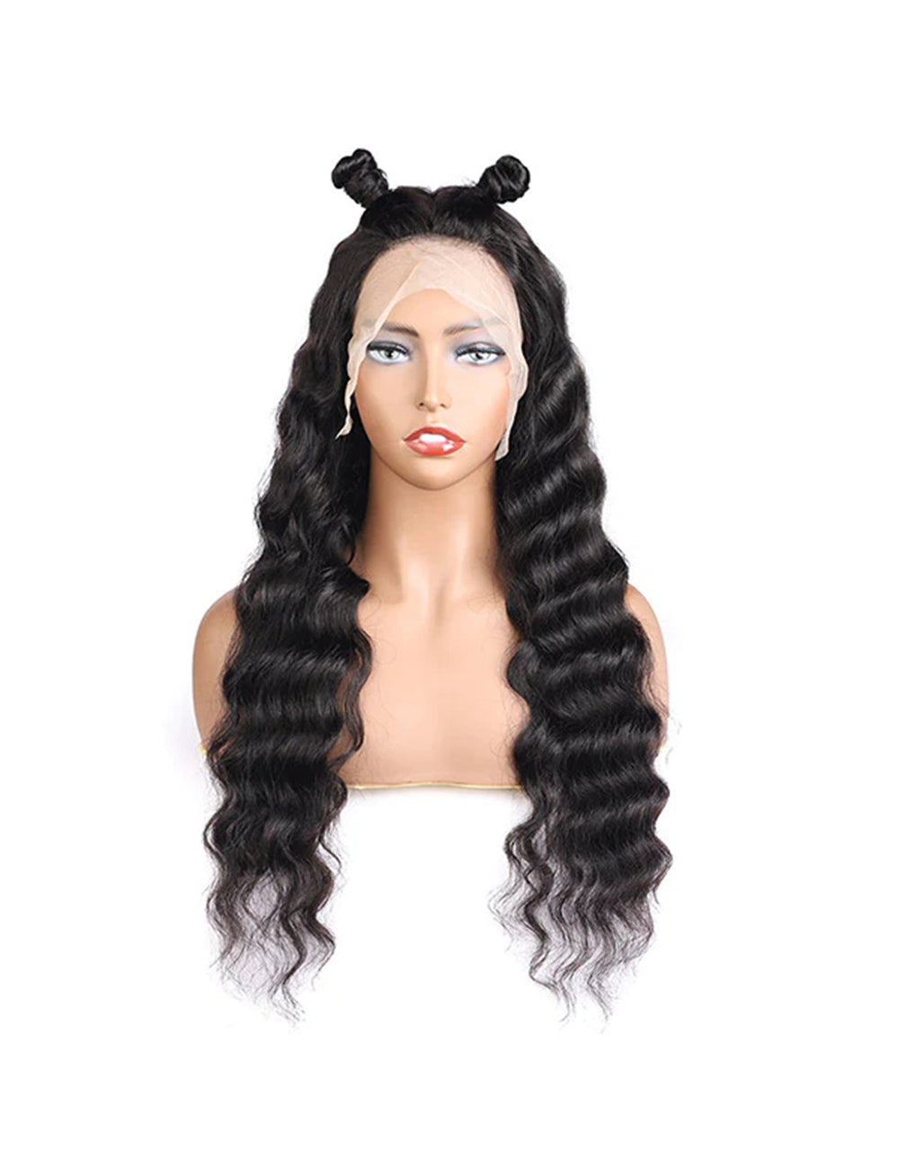Loose Wave Lace Front Pre Bleached Wig 13x4 HD Transparent Lace Wig Brazilian Human Hair Wig-3