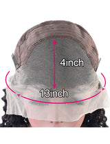 Loose Wave Lace Front Pre Bleached Wig 13x4 HD Transparent Lace Wig Brazilian Human Hair Wig-4