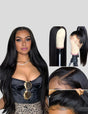 Malaysian 360 Lace Front Straight Pre-Plucked Virgin Human Hair Wigs
