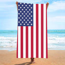 Outdoor Oasis American Flag Beach Towels | PRUSES