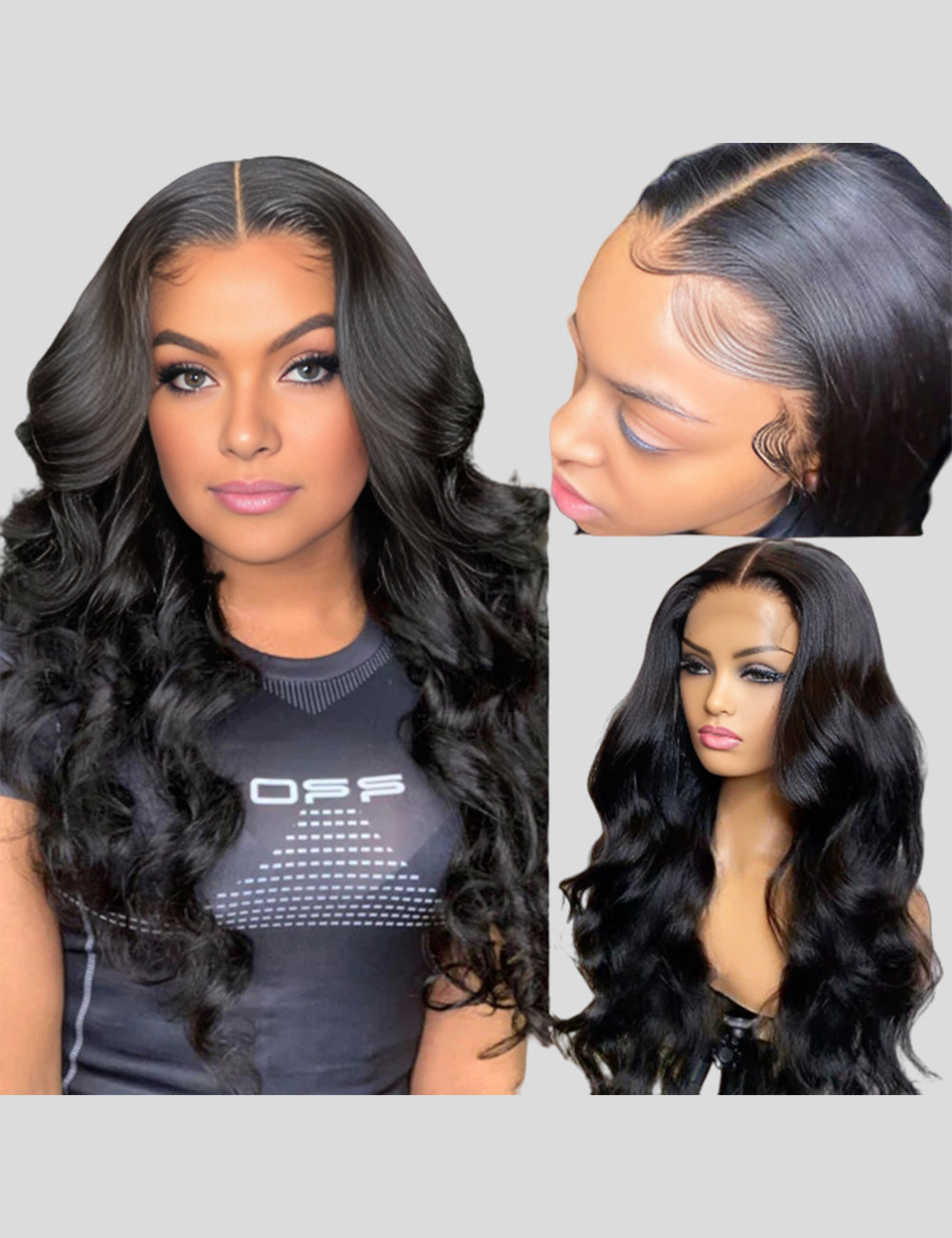 Overnight Shipping 13x4 Lace Frontal Wig Brazilian Body Wave Lace Front Human Hair Wigs-3