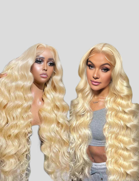 Overnight Shipping 30 Inch Blonde Lace Front Wig 613 Body Wave Wig HD Transparent Lace Wigs 13x4 Lace Frontal Wigs