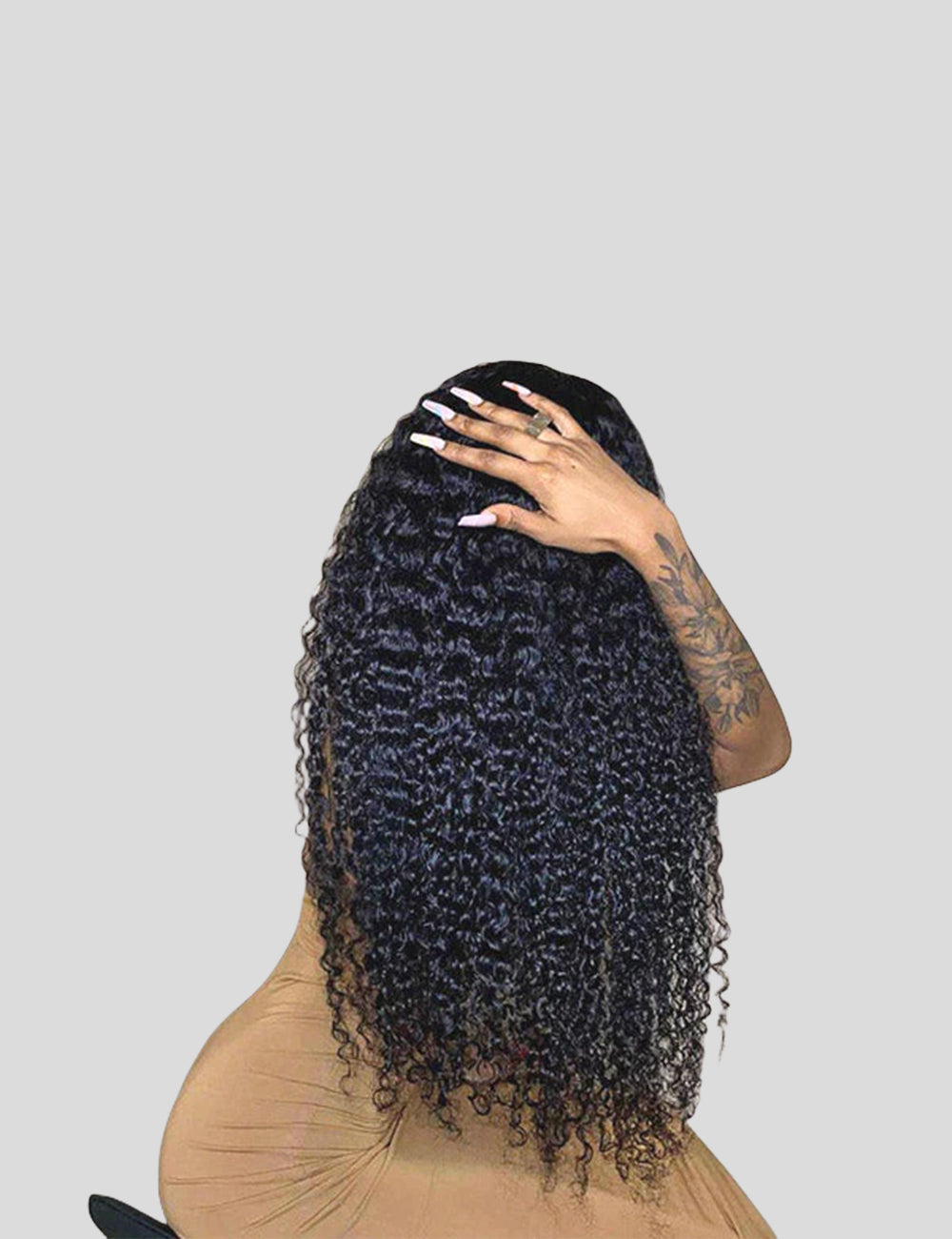 Overnight Shipping Human Hair Wigs HD Lace Frontal Wig Water Wave Long 34 Inch Wigs-5