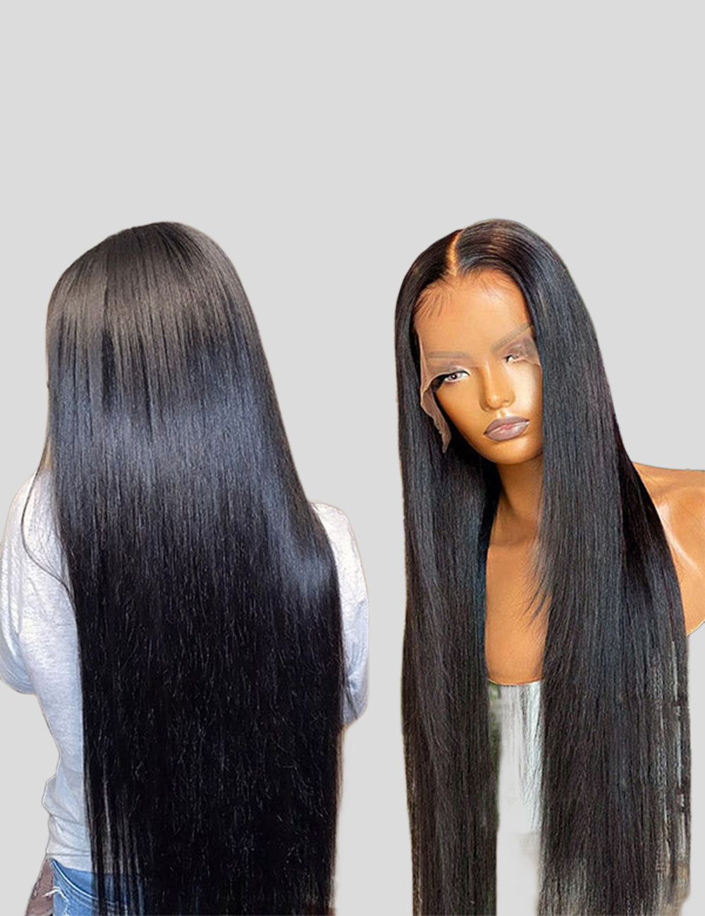 Overnight Shipping Straight Hair Lace Front Wigs For Sell Pre Plucked Human Hair Wigs 32 Inch Long Lace Wigs