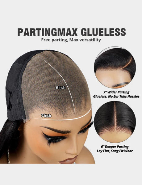 PartingMax Wear Go Deep Wave Wigs 7x6 HD Lace Closure Wigs 100% Human Hair Wig-3