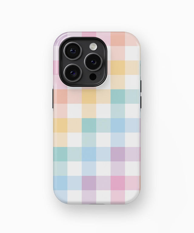 Phone Case Colorful Gingham | PRUSES