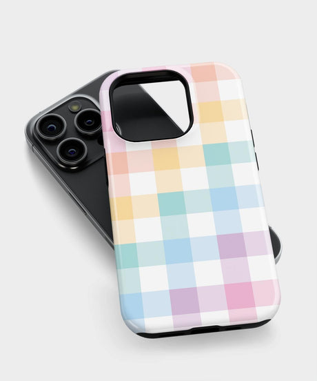 Phone Case Colorful Gingham | PRUSES 1