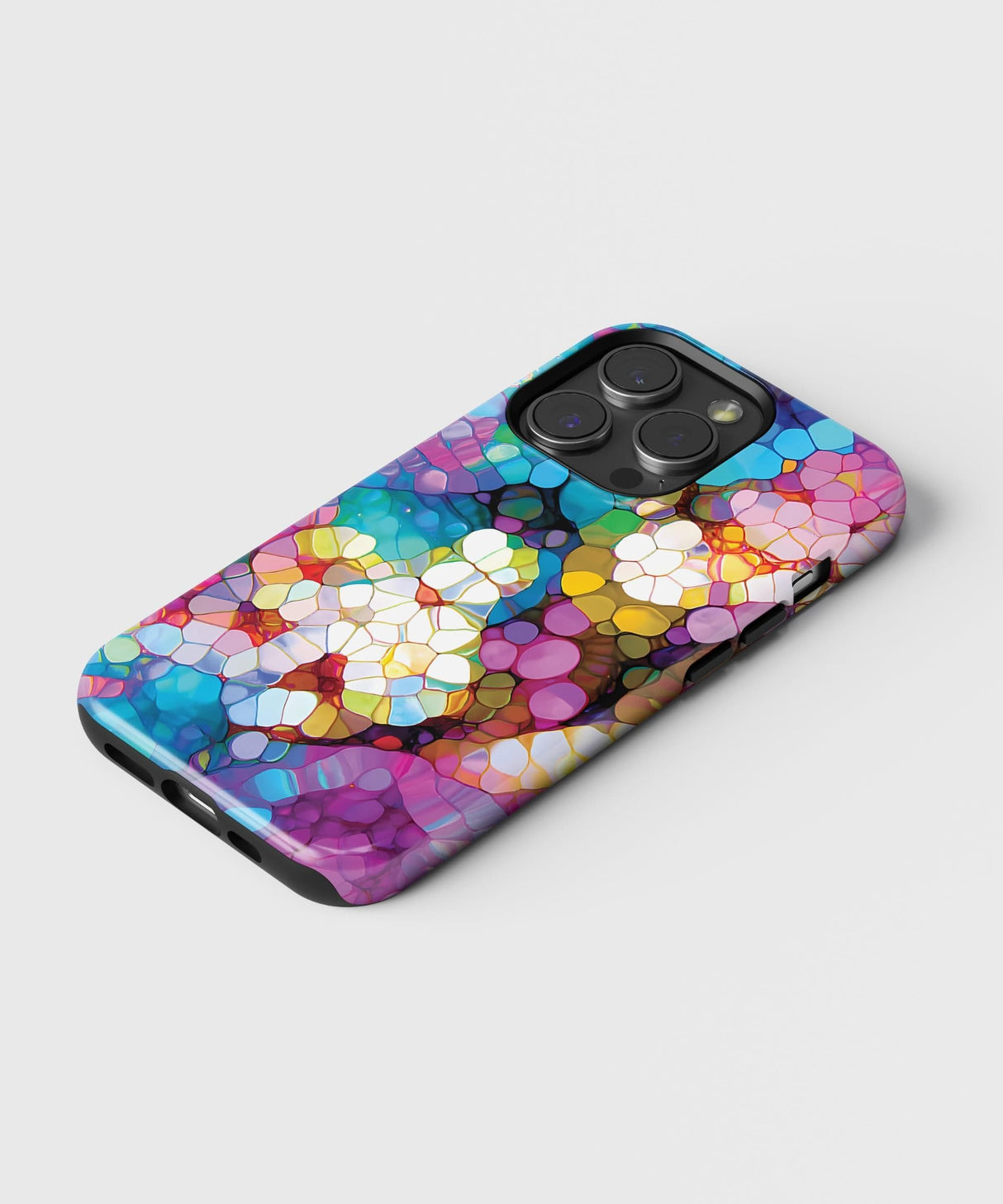 Phone Case Purple Stone Art Flower | PRUSES 2