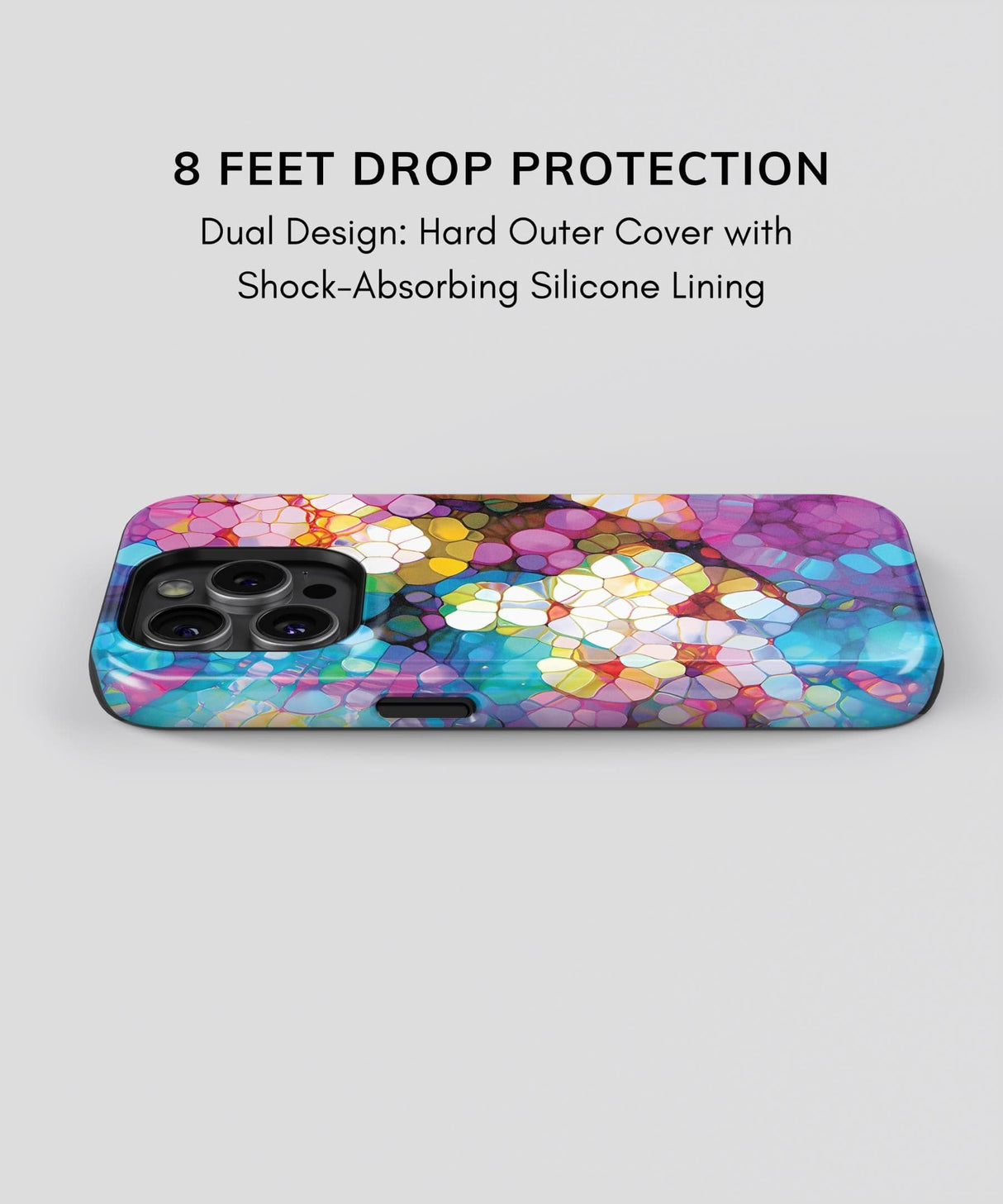Phone Case Purple Stone Art Flower | PRUSES 3