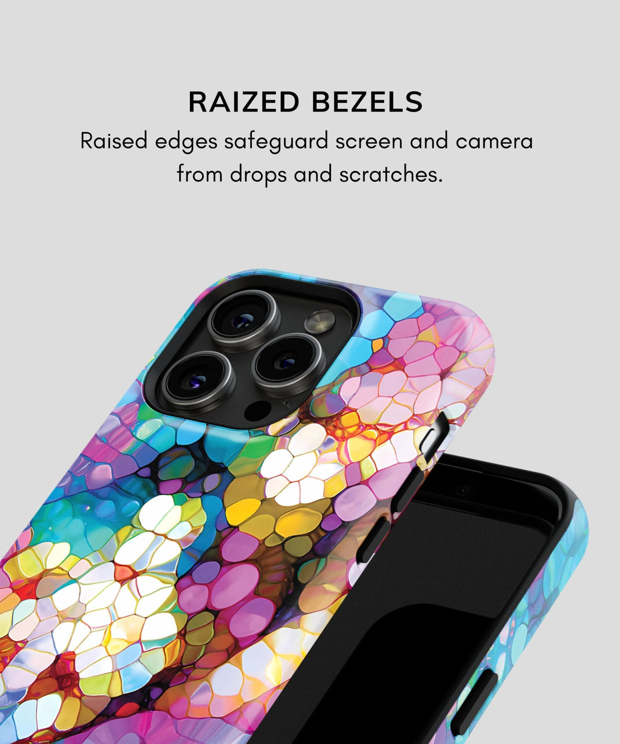 Phone Case Purple Stone Art Flower | PRUSES 4