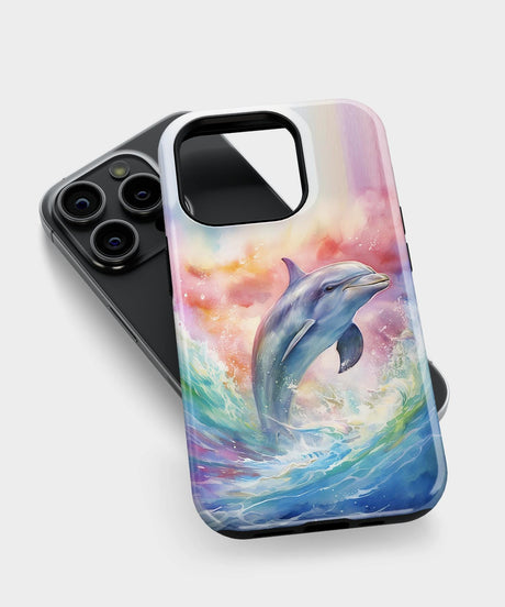 Phone Case Watercolor Dolphin | PRUSES 1