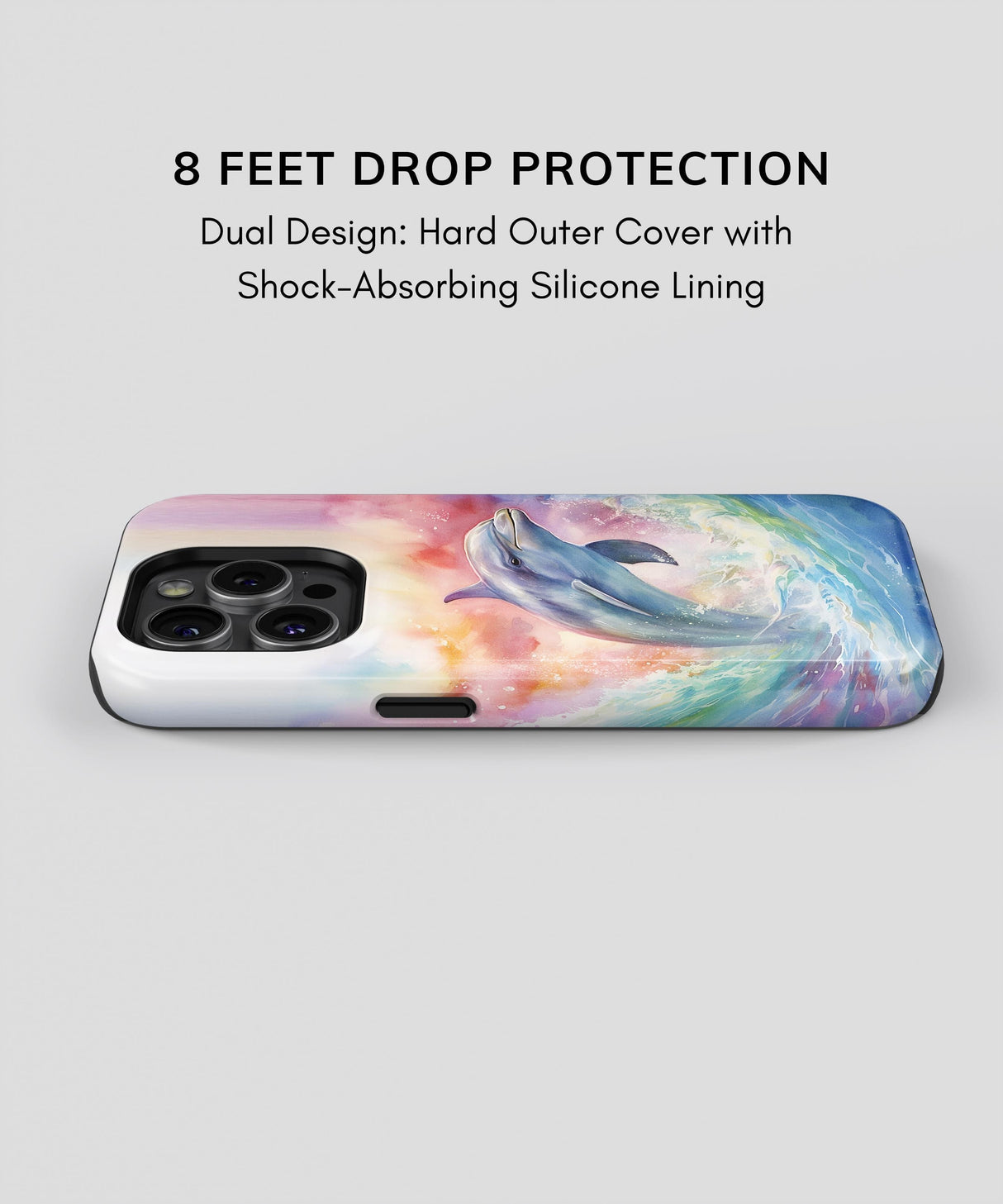 Phone Case Watercolor Dolphin | PRUSES 4