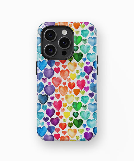Phone Case Watercolor Heart | PRUSES
