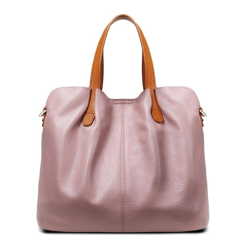 Pink_leather_tote_bags_shoulder_handbags_with_pouch_7