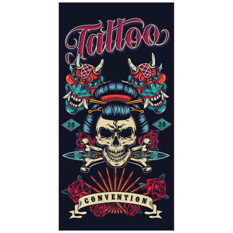Retro Creative Skull Beach Towel | PRUSES-13