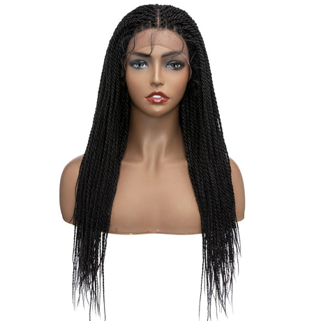 Lace Front Micro Million Braid Senegalese Twist Braids Wig