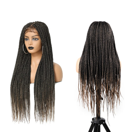 Lace Front Unknotted Box Braided Wigs