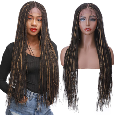 Lace Front Micro Million Braid Senegalese Twist Braids Wig