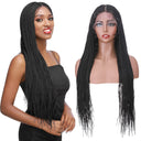 Lace Front Micro Million Braid Senegalese Twist Braids Wig