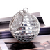 Silver Round Ball Clutch Rhinestones Glass Evening Bags with Chain | PRUSES