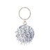 Silver Sequins Round Clutch Purse Small Ball Evening Bags | PRUSES