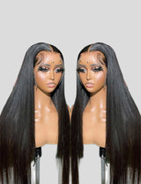 Straight Lace Front Wig 13x6 Lace Frontal Wig 40 Inch Glueless Human Hair Wigs-1